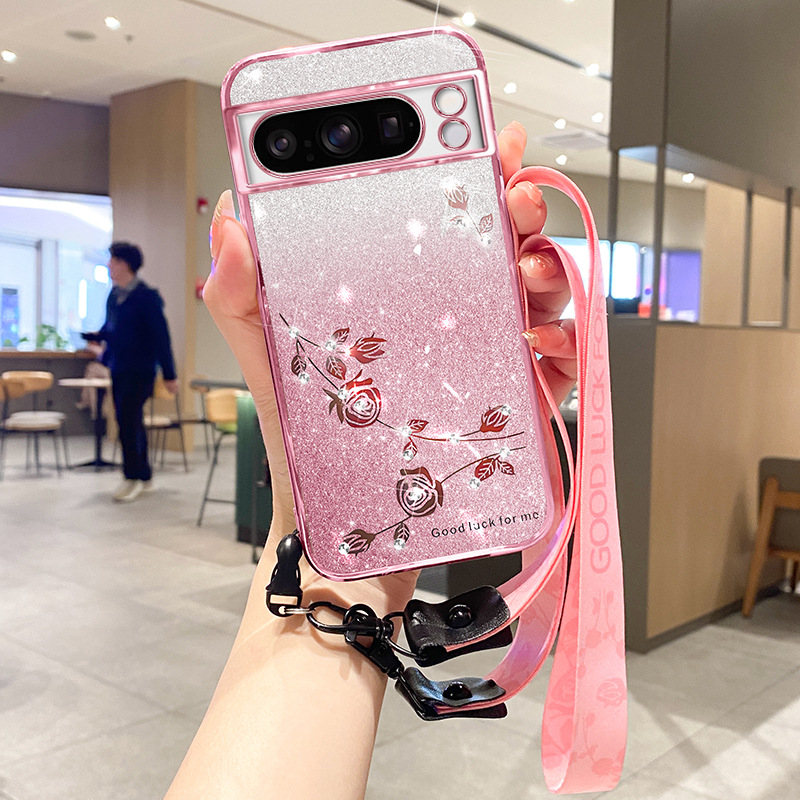 "Rose powder" with lanyard