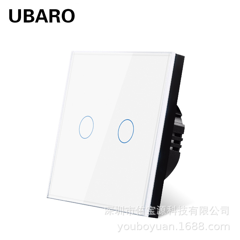 Single round white two-open black